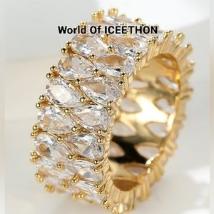 Women's Wedding Rings Stunning Stainless Steel Cigar Band Rings, Sz 6